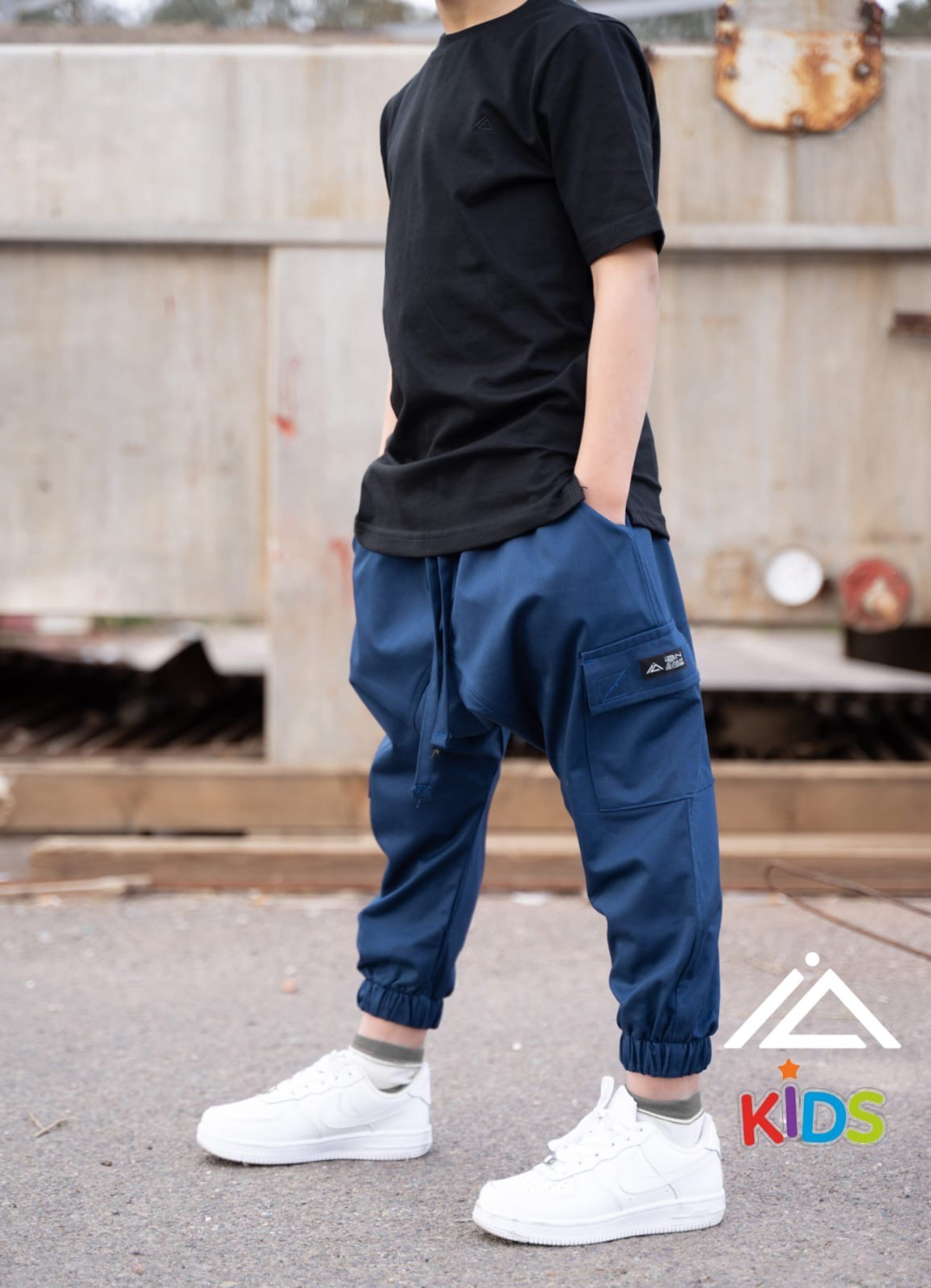 Sarouel Cargo Kaïs (Enfant) - Pétrole