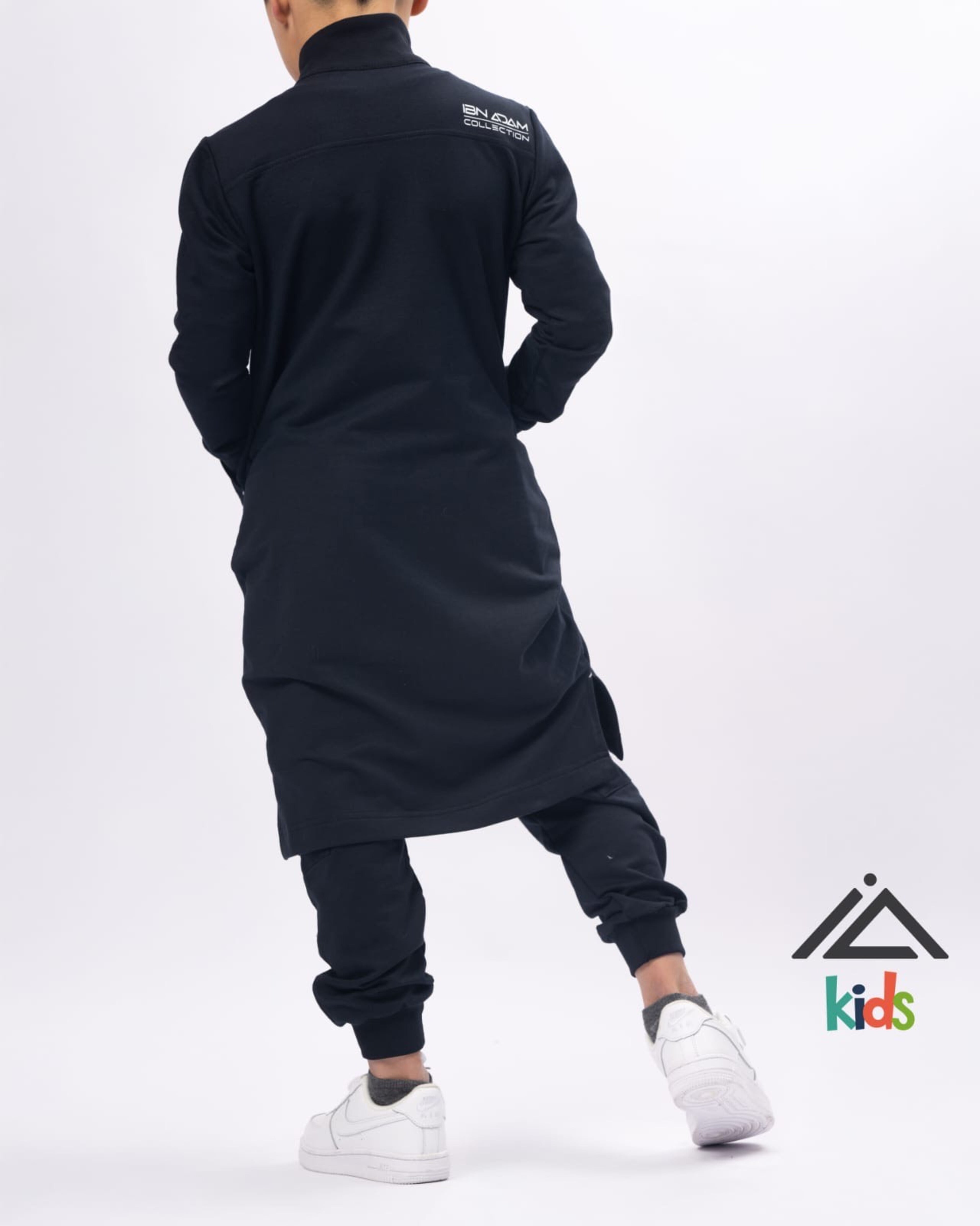 Qamis Jogging Court Hilal (Enfant) – Blue Navy