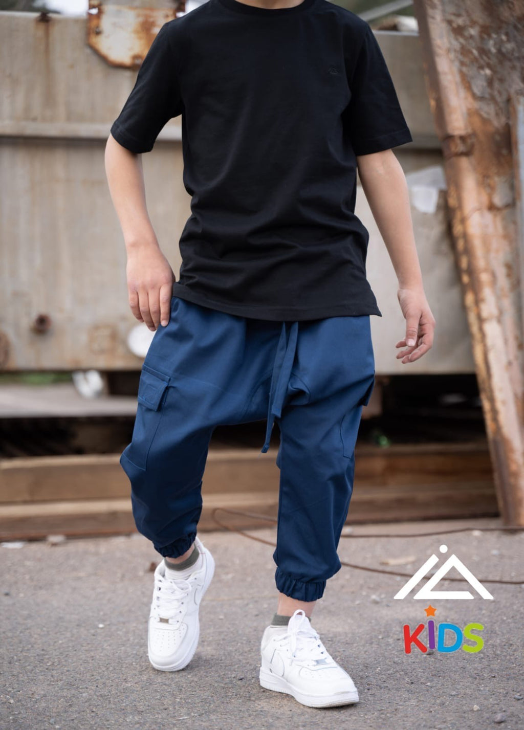 Sarouel Cargo Kaïs (Enfant) - Pétrole