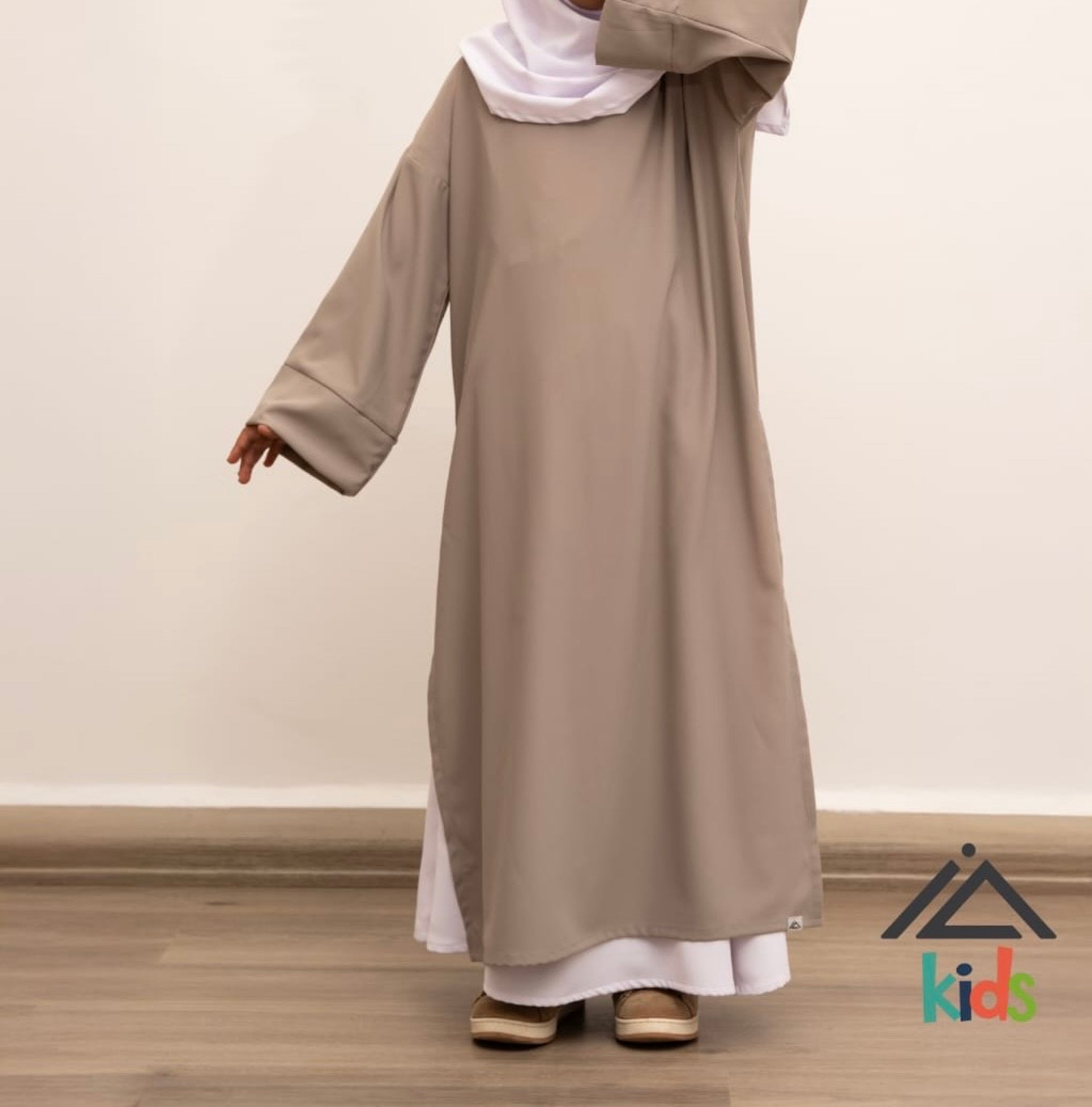 Abaya Fille Lina - Gris