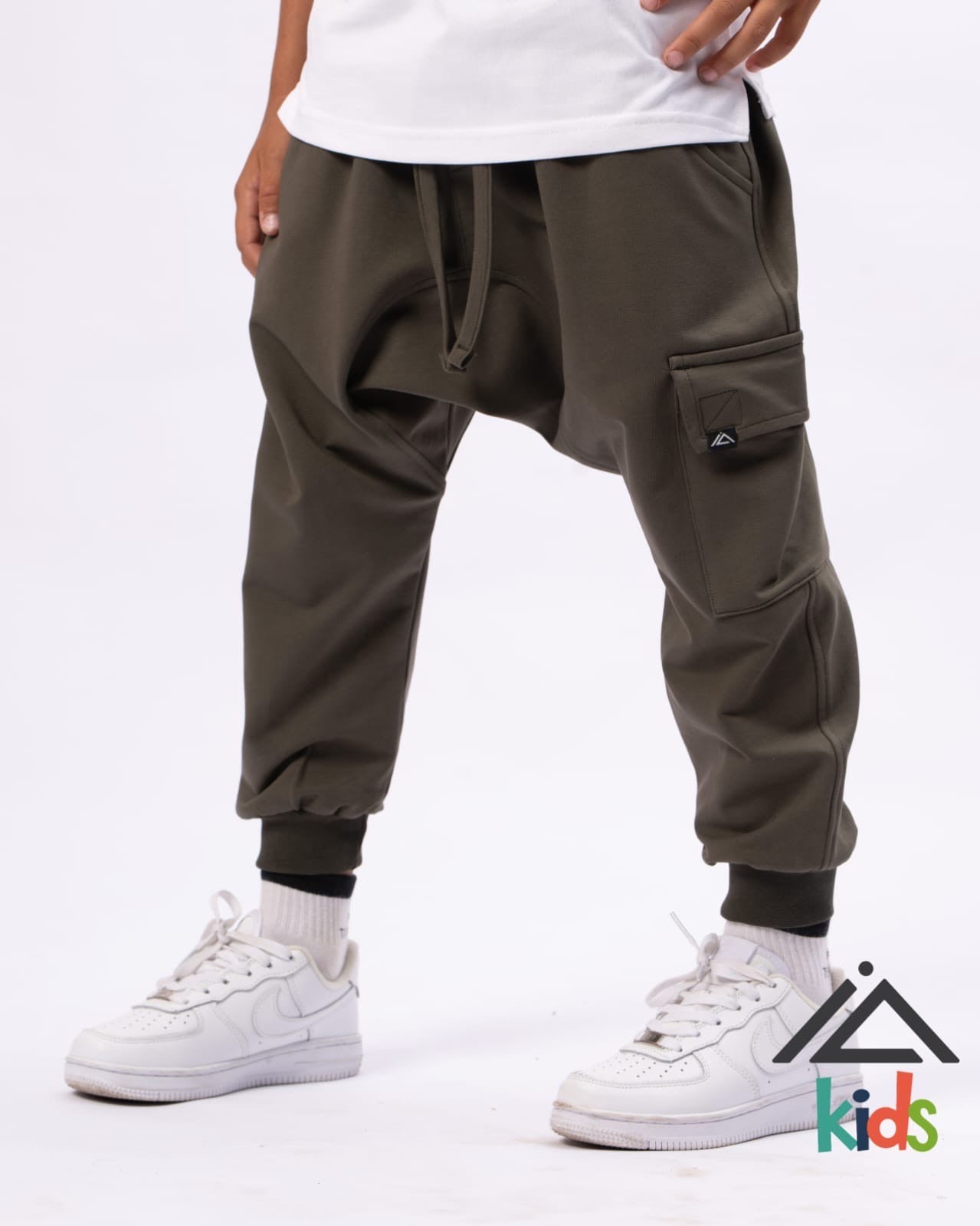 Sarouel Cargo Noor (Enfant) - Kaki