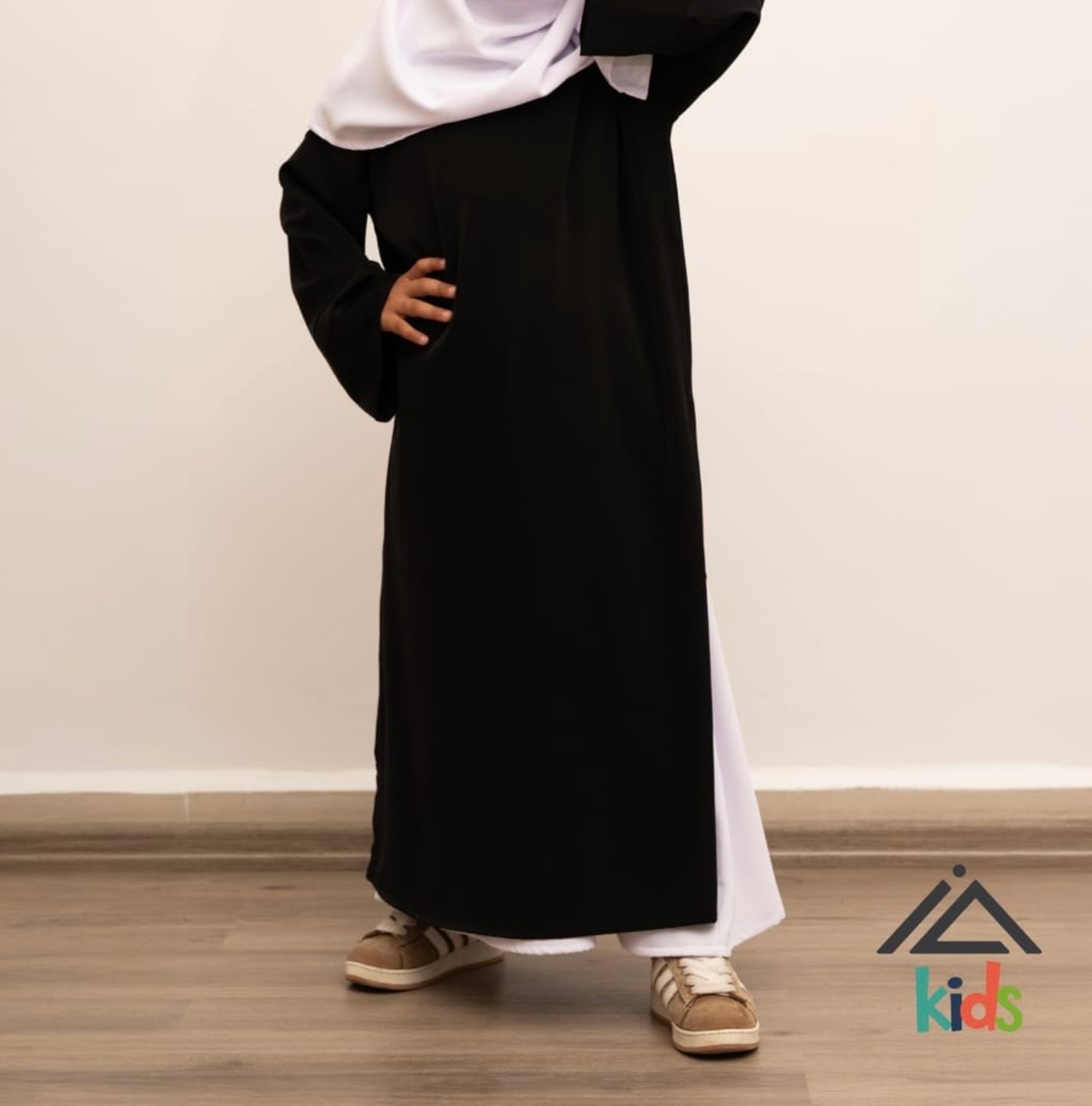 Abaya Fille Lina - Noir