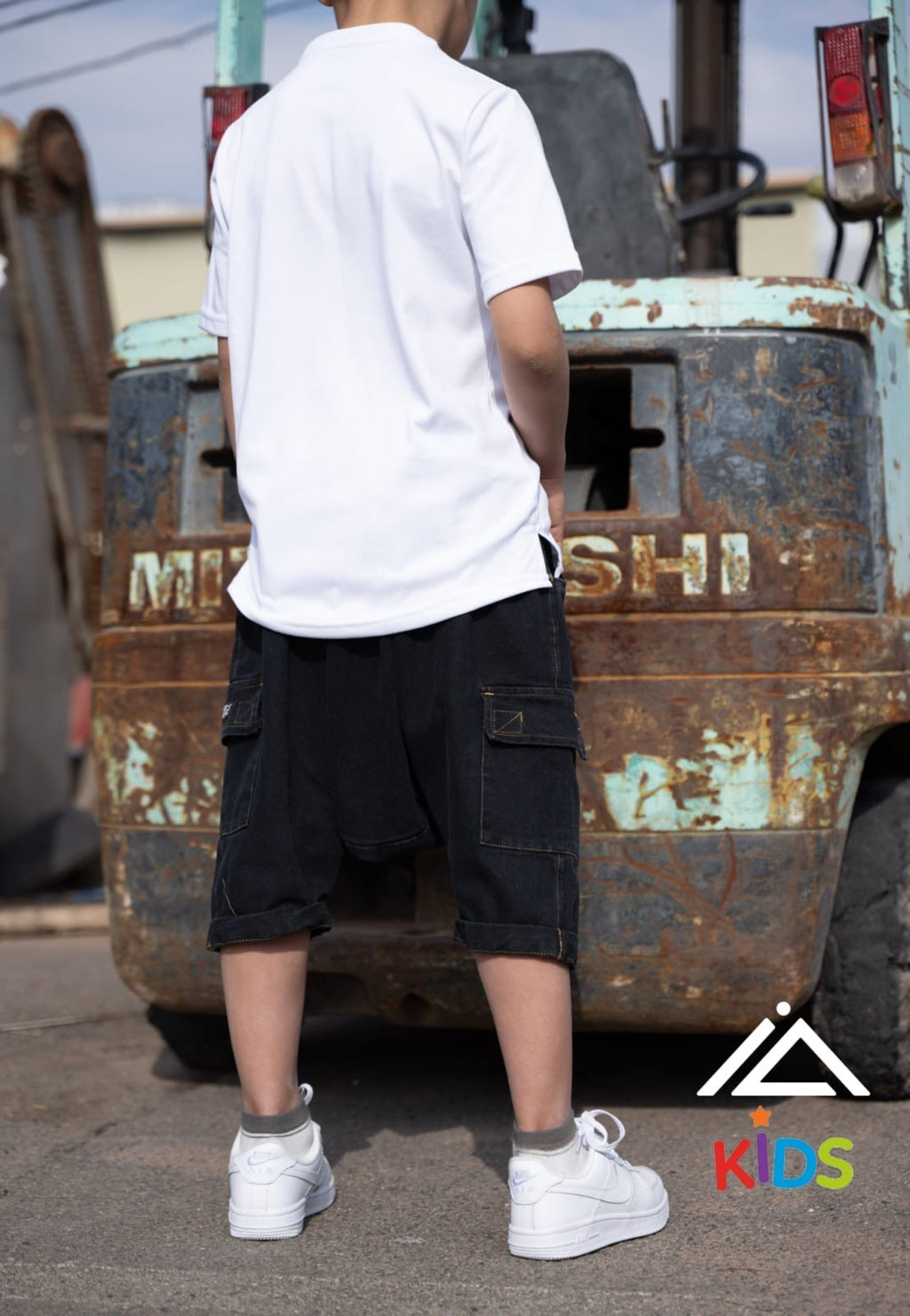 Sarouel Short Liam (Enfant) - Black Jean