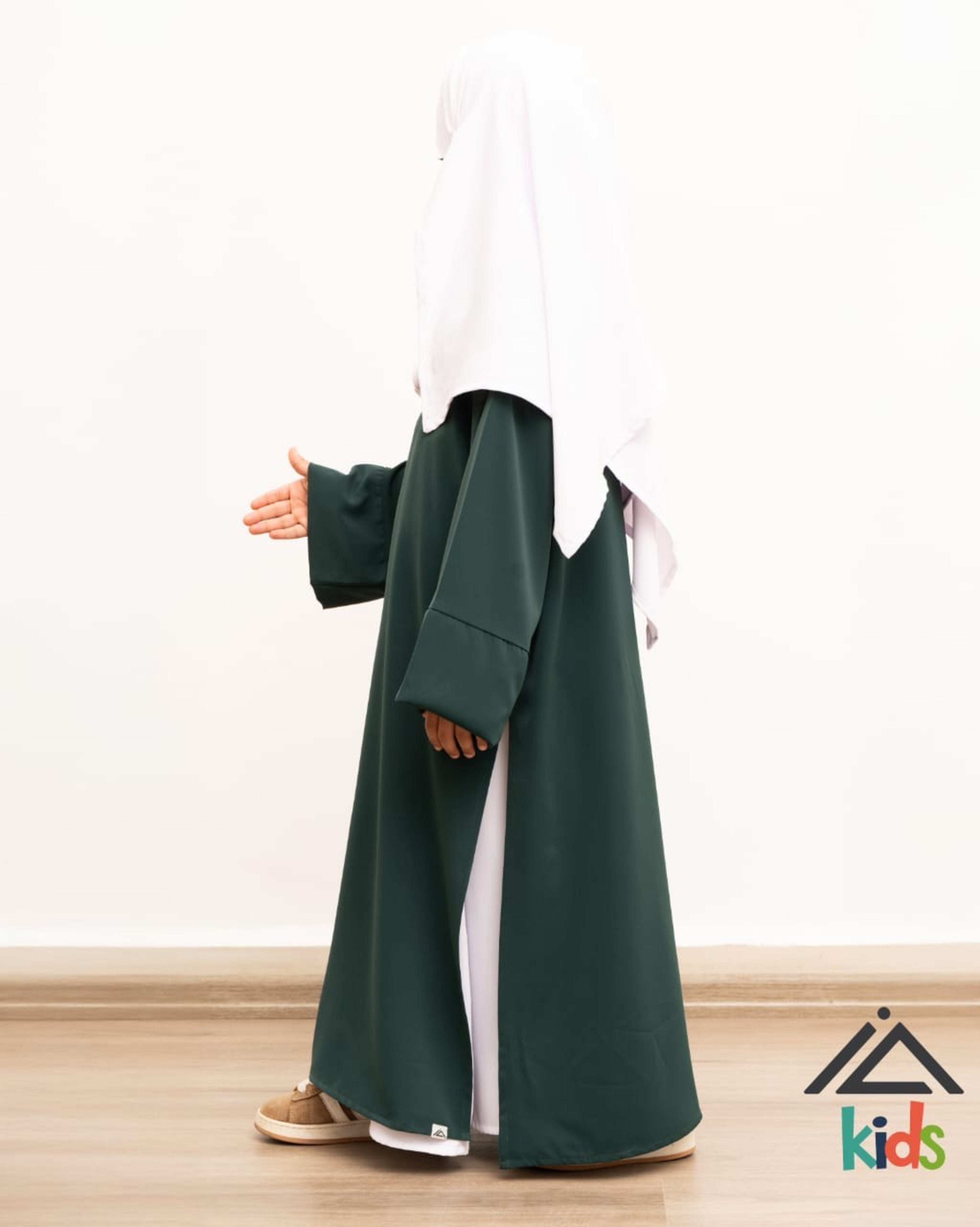 Abaya Fille Lina - Vert