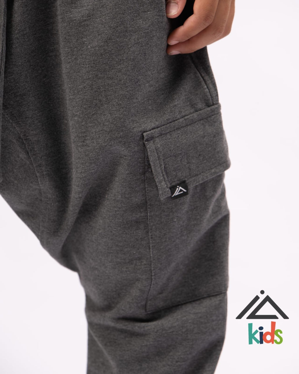 Sarouel Cargo Noor (Enfant) - Gris Chiné