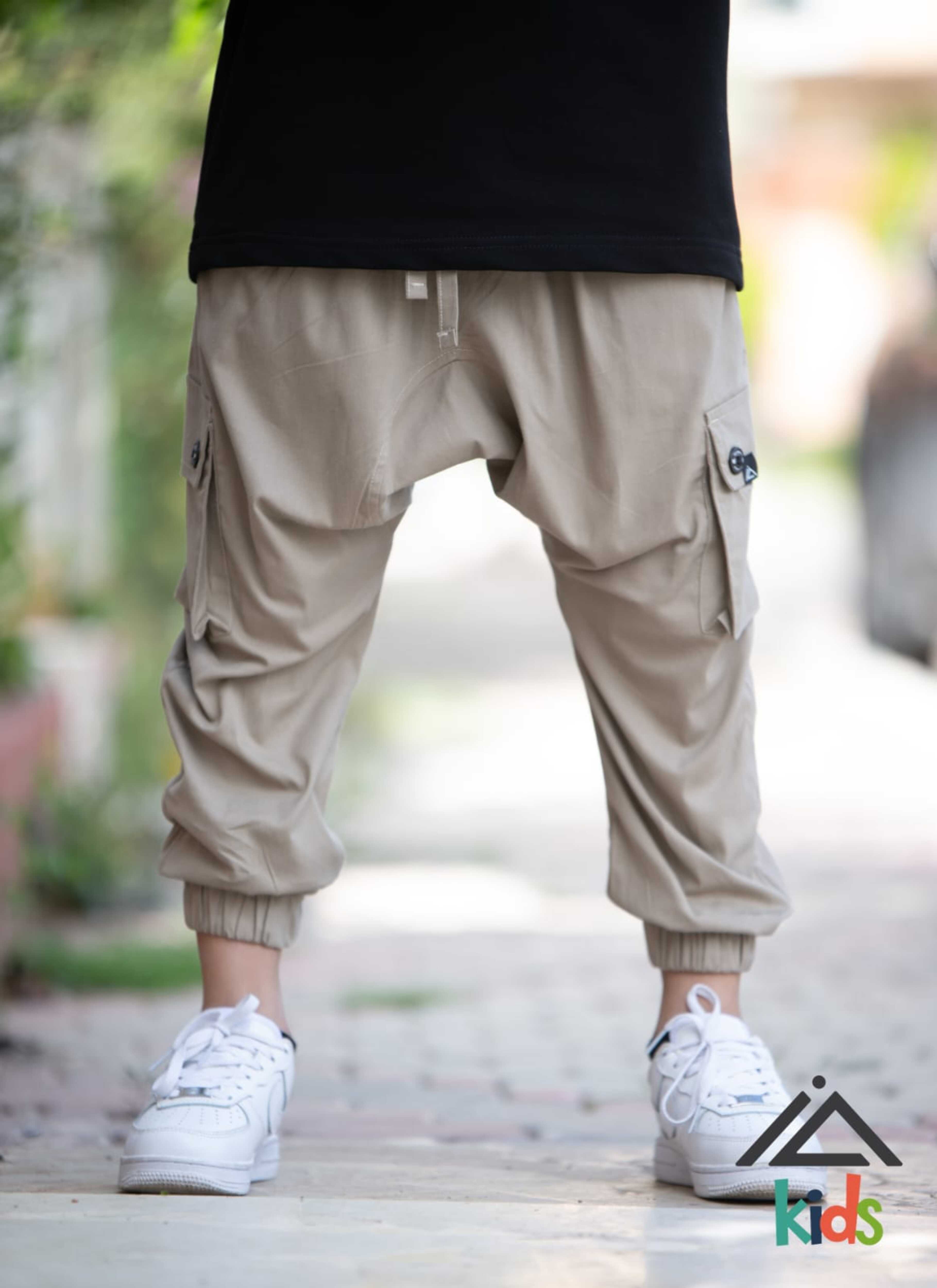 Sarouel Cargo Omar long (enfant) - Beige