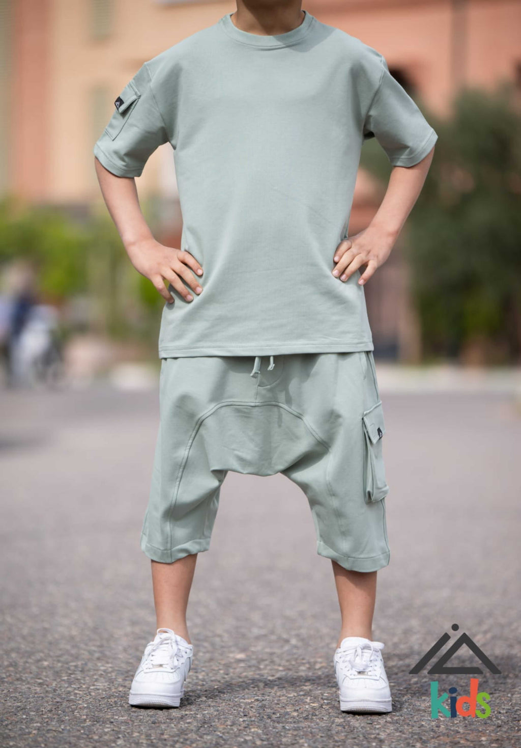 Ensemble jogging Hamza (Enfant) - Pistache