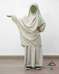 Jilbab 2 pièces fille Nora - Vert pâle