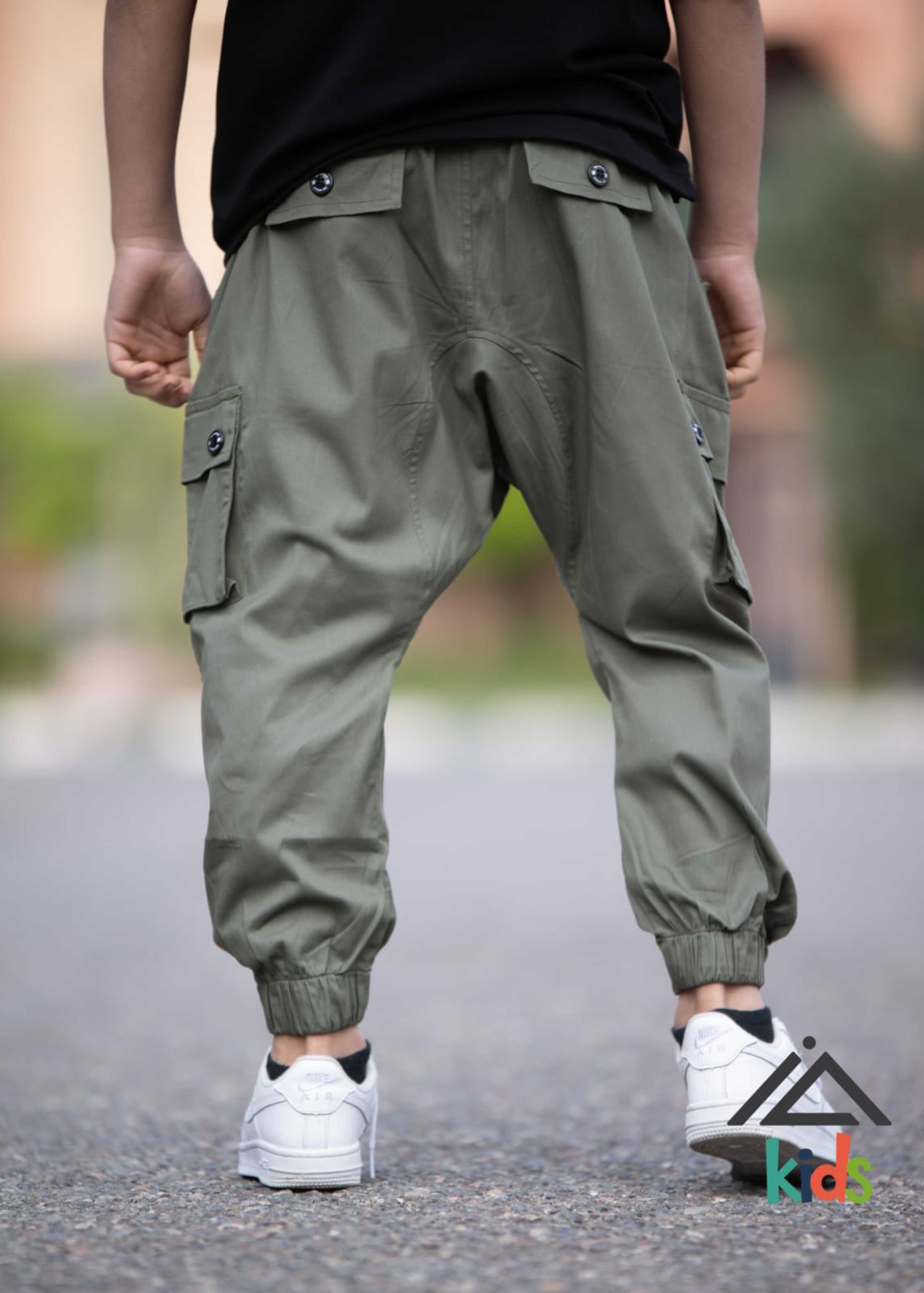 Sarouel Cargo Omar long (enfant) - Kaki