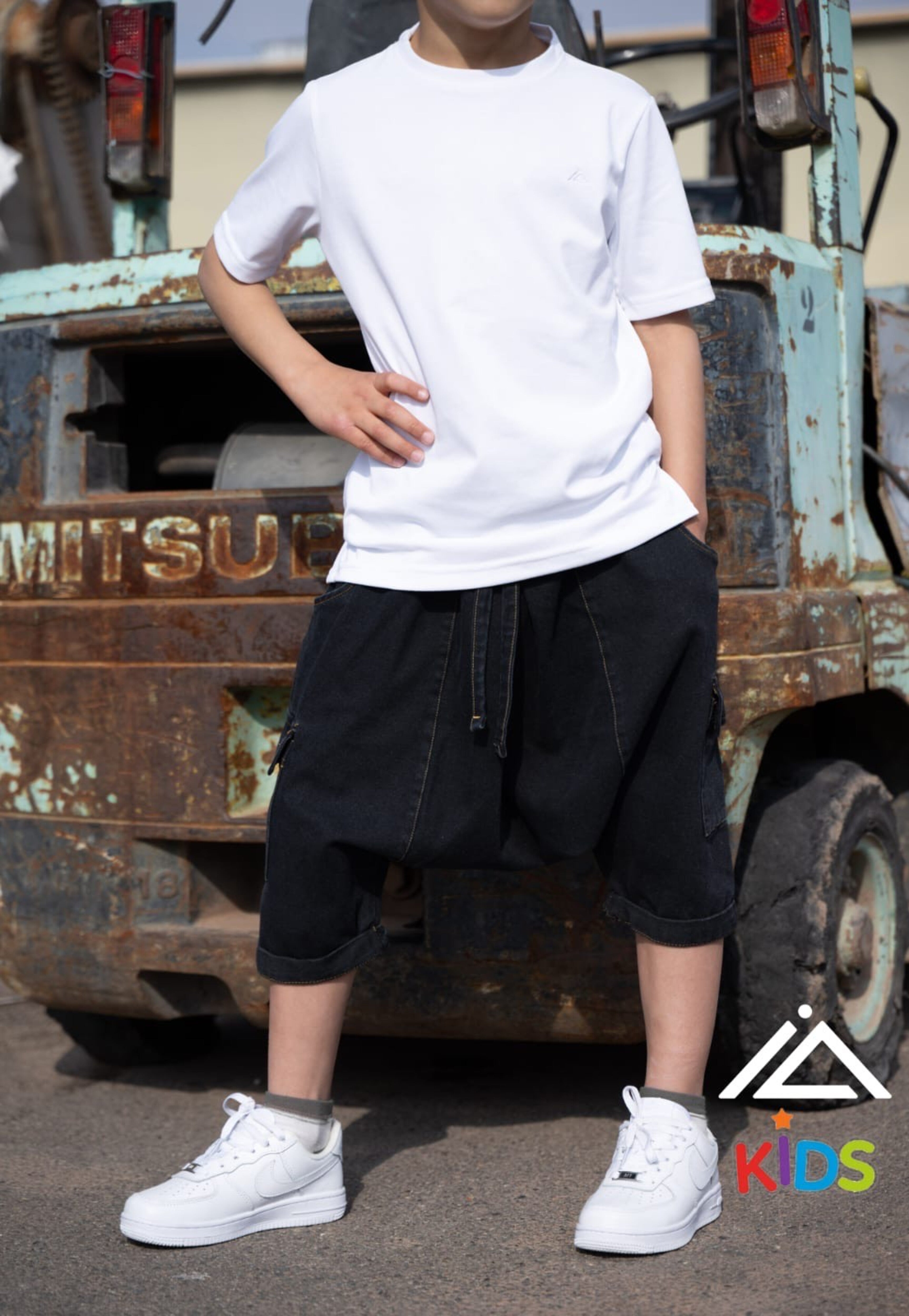 Sarouel Short Liam (Enfant) - Black Jean