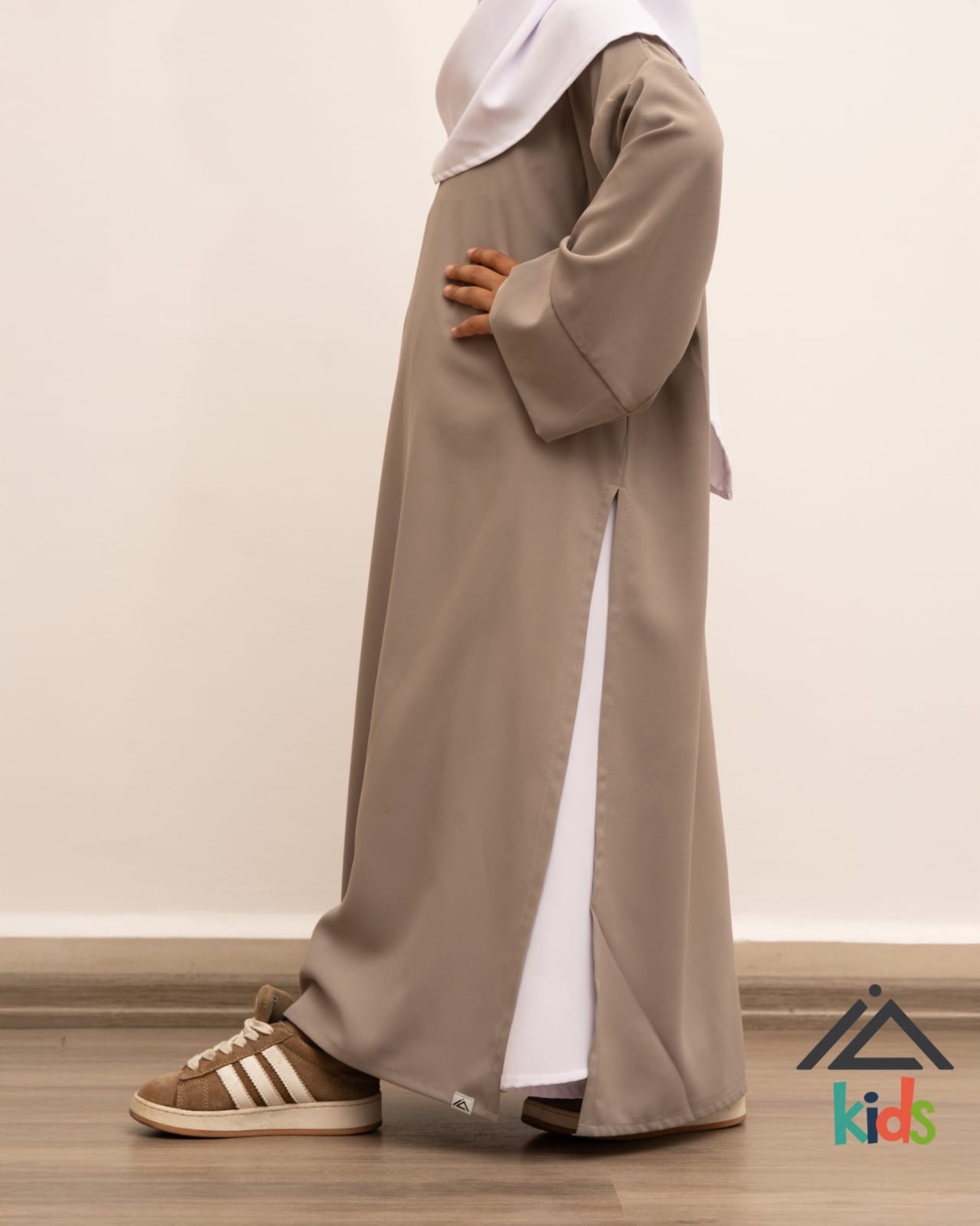 Abaya Fille Lina - Gris